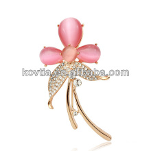 Vente en gros broche fille en strass rose